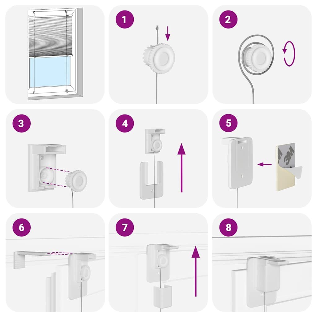 vidaXL Plisségordijn Lichtgrijs - 54% Korting