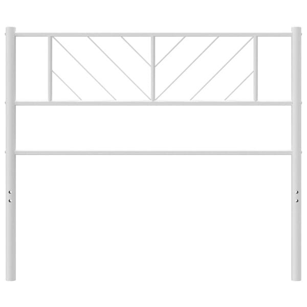 vidaXL Hoofdbord 90 cm metaal wit | 53% Korting!