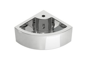 vidaXL Hoekwastafel Keramiek Zilver 45x32x12,5 cm - 59% Korting