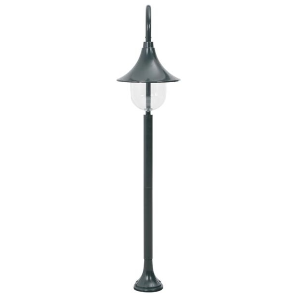 vidaXL Paalverlichting Tuin E27 120cm Aluminium Donkergroen - 57% Korting!