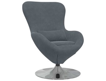 vidaXL Eivormige stoel Donkergrijs - 71% Korting!