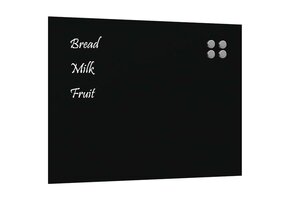 vidaXL Magnetisch Wandbord Gehard Glas Zwart (80x60 cm) - 73% Korting!