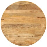 vidaXL Eettafel Ø110x78 cm - Massief Mangohout & Staal - 55% Korting