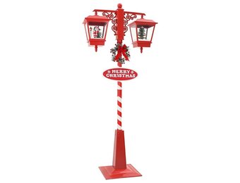 vidaXL Kerststraatlamp 2 Lantaarns Rood - Nu 60% Korting!