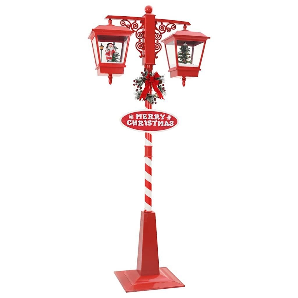 vidaXL Kerststraatlamp 2 Lantaarns Rood - Nu 60% Korting!