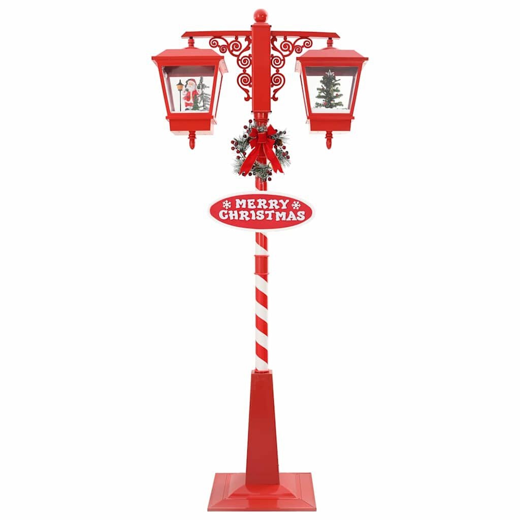 vidaXL Kerststraatlamp 2 Lantaarns Rood - Nu 60% Korting!