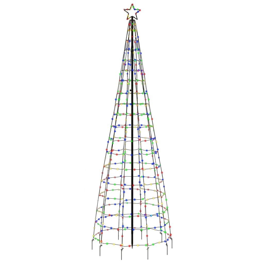 vidaXL LED-kerstboom met spikes 300 cm - Kleurrijk - 65% Korting