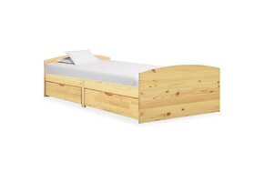 vidaXL Bedframe Grenenhout 90x200 cm met 2 Lades | 35% Korting!