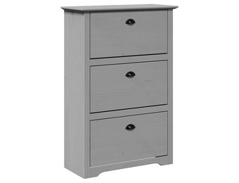 vidaXL Schoenenrek BODO 80x35x118 cm Grijs - 57% Korting!