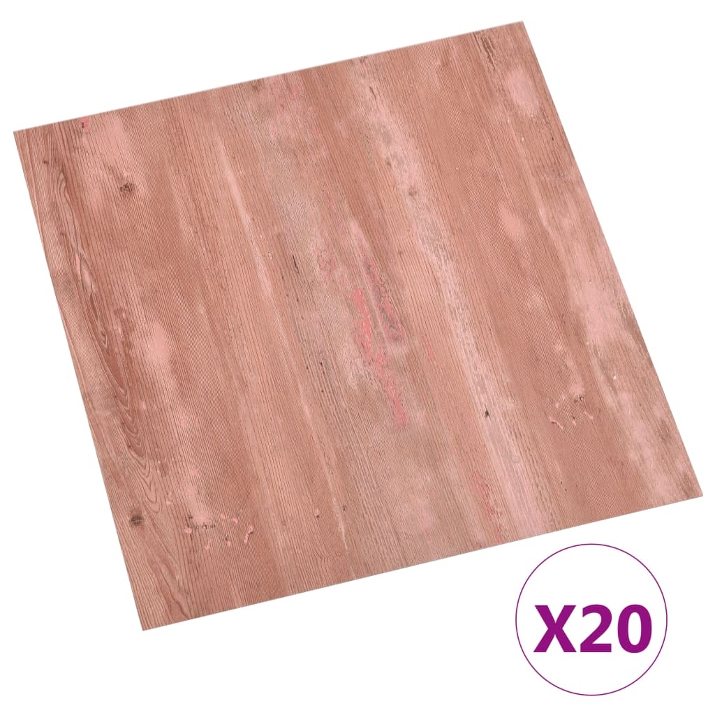 VidaXL PVC Vloerplanken Zelfklevend Rood - 60% Korting!