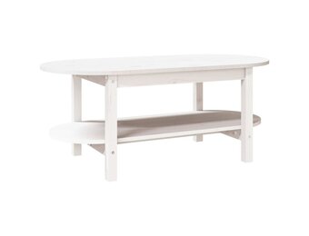 vidaXL Salontafel Grenenhout Wit 110x55x45cm - Nu 35% Korting!