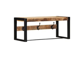 vidaXL Kapstok - Massief Mangohout - 80x35x35 cm - 35% Korting!