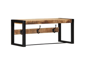 vidaXL Kapstok - Massief Mangohout - 80x35x35 cm - 35% Korting!