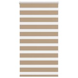 vidaXL Zebra Gordijn 90x150 cm Zandbruin | 47% Korting