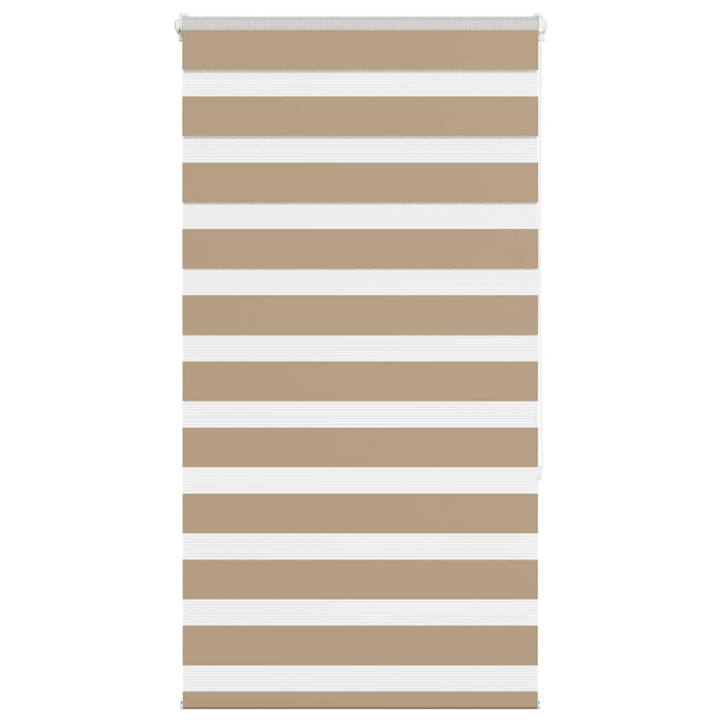 vidaXL Zebra Gordijn 90x150 cm Zandbruin | 47% Korting