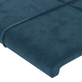 VidaXL Hoofdbord Fluweel Donkerblauw (47% Korting) - 100x5x78/88cm
