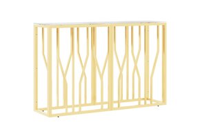 vidaXL Wandtafel Roestvrij Staal & Glas - 110x30x70 cm - 62% Korting