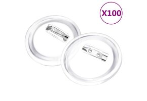vidaXL Buttons met spelden 100 stuks (58mm) - 43% Korting!