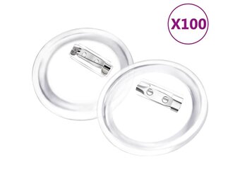vidaXL Buttons met spelden 100 stuks (58mm) - 43% Korting!