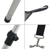 vidaXL T-top Schaduwdoek - 170x208x(115-183)cm Antraciet - 59% Korting!