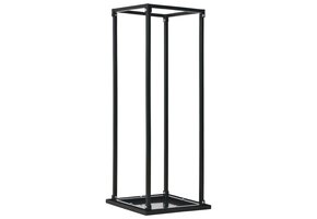 VidaXL Haardhoutrek 37x37x113 cm Staal Zwart - 76% Korting