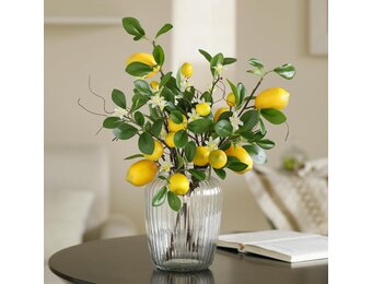 Laelfe Kunstmatige Citroentak met Bloemen - 30% Korting!