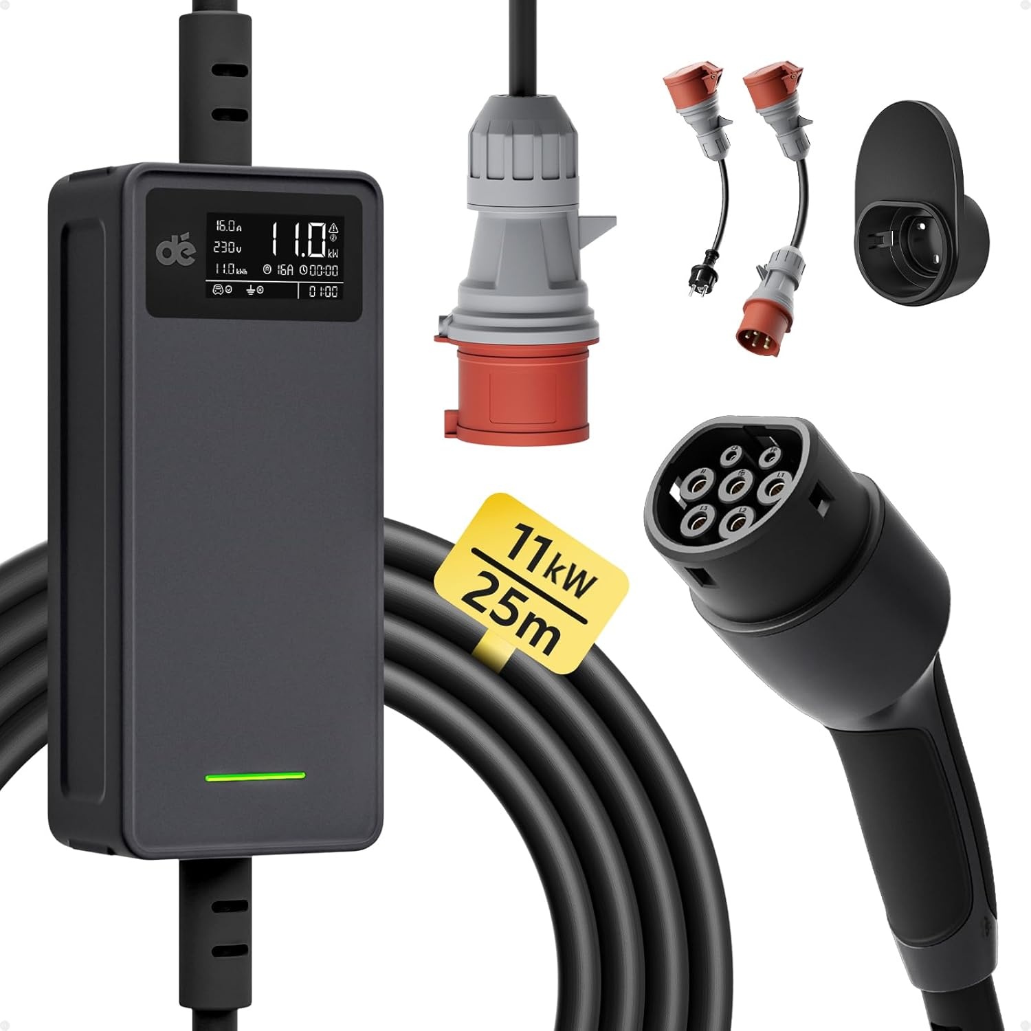 Type 2 Oplaadkabel 11kW Wallbox - 25m | 30% Korting!
