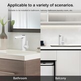 Direct Warm Water Kraan Badkamer (Wit) - 30% Korting