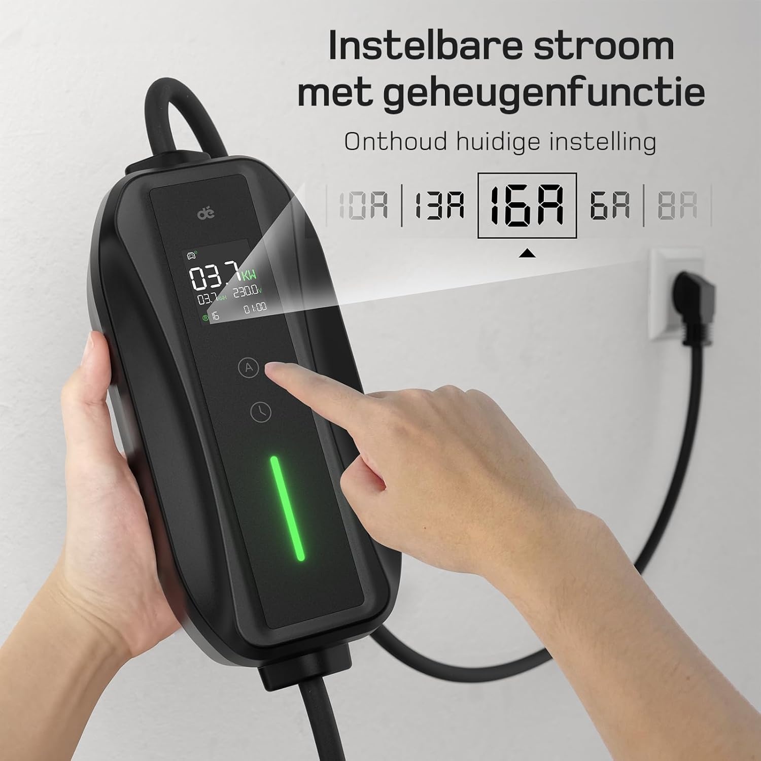 Type 2 Laadkabel Schuko 3,68kW (15m) - 30% Korting!