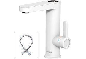 Directe Warmwaterkraan Badkamer - Wit - Nu 30% Korting!