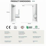 Directe Warmwaterkraan Badkamer - Wit - Nu 30% Korting!