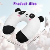Nekkussen Traagschuim U-vormig - Wit Panda - 30% Korting!