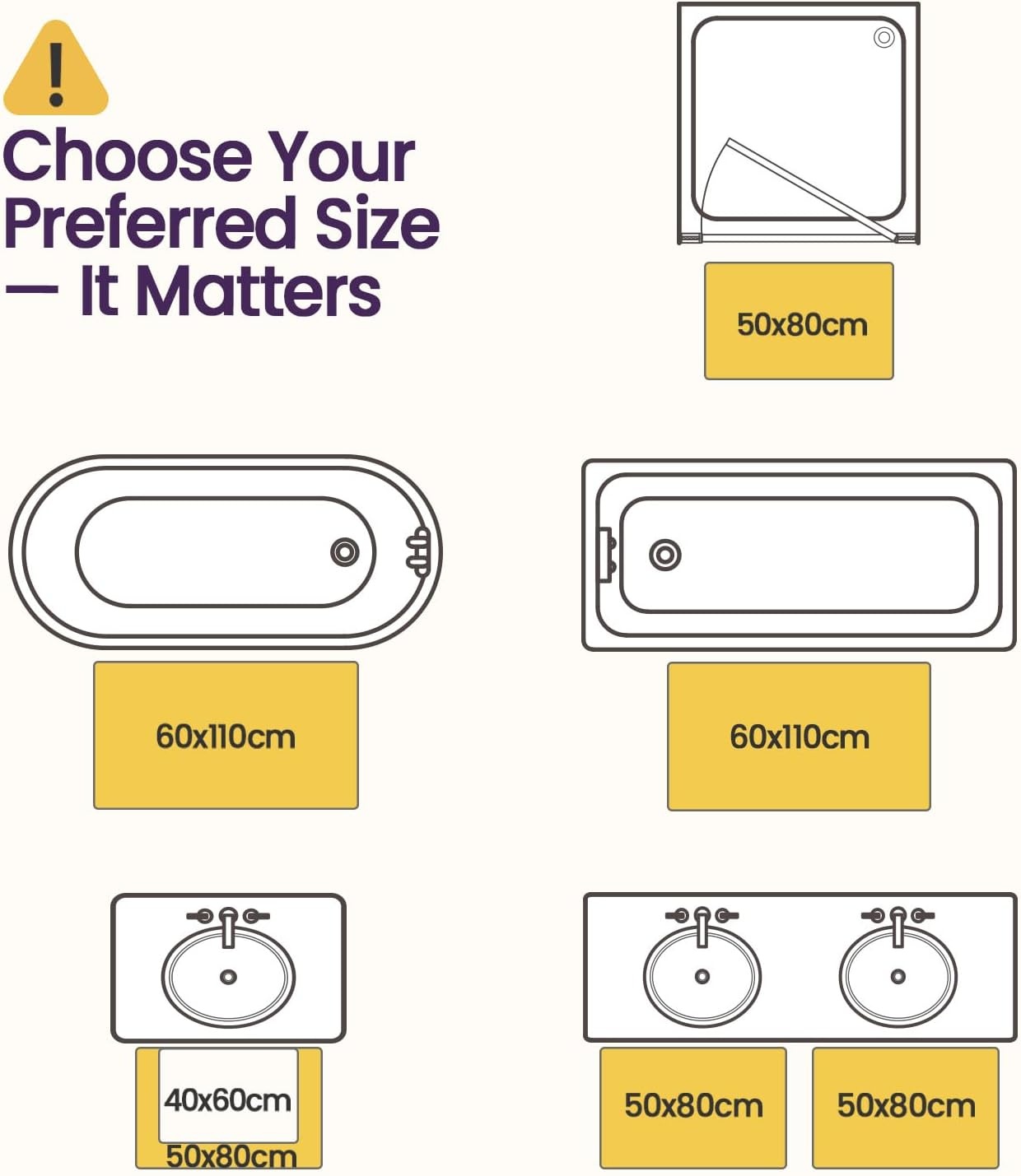 DEXI Chenille Badmat 50x80cm Beige - 30% Korting!