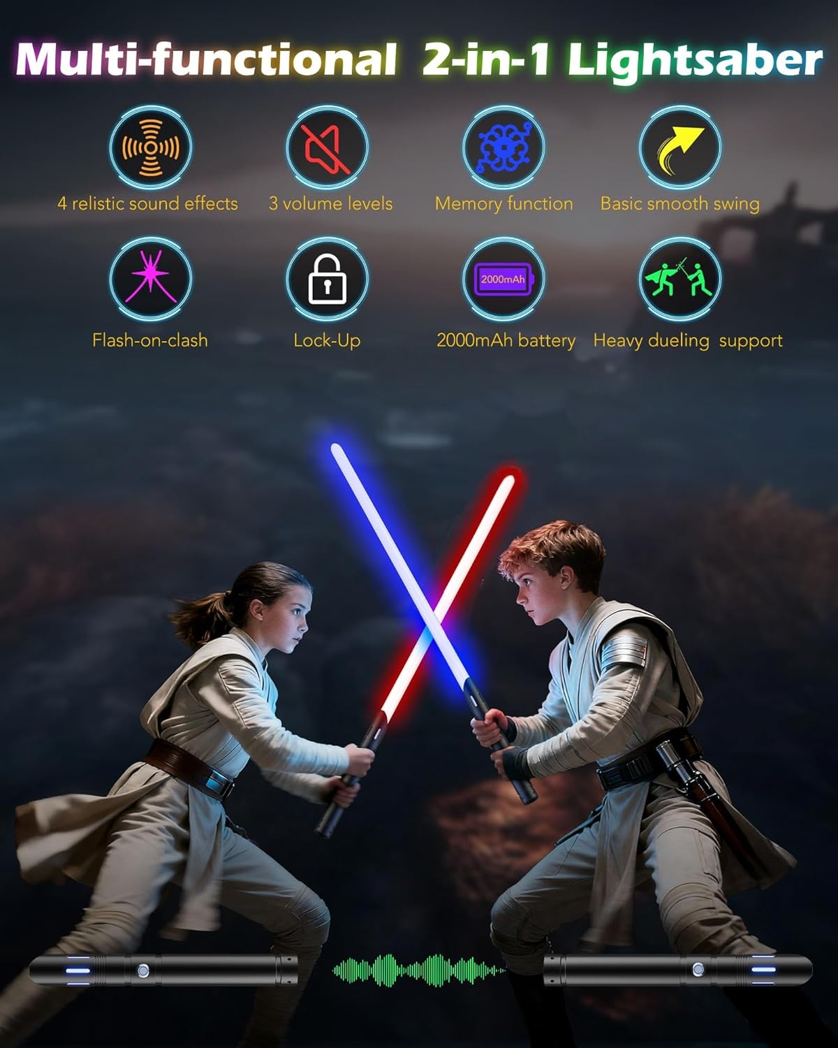 Duik in de Star Wars Sfeer: 2-in-1 Lichtzwaard Dubbelpack - Nu 30% Korting!