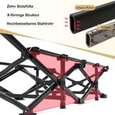 Campingbed Inklapbaar - Aluminium Zwart - 30% Korting