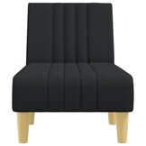 vidaXL Chaise longue stof zwart - 35% korting!