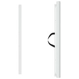 vidaXL Huisdierenhek uittrekbaar 102,5x125cm Wit - 35% Korting