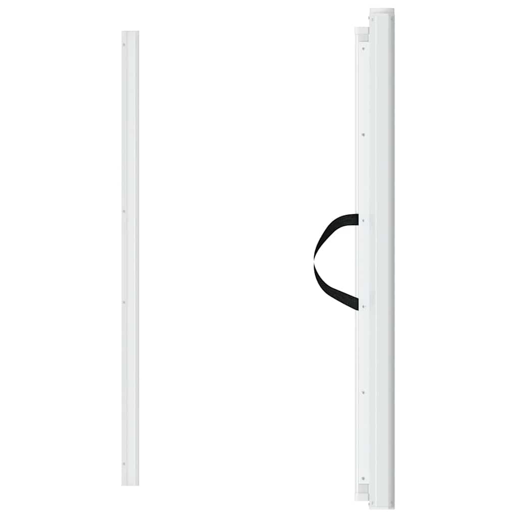 vidaXL Huisdierenhek uittrekbaar 102,5x125cm Wit - 35% Korting