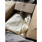 COOL AREA Zonnezeil 4x5m Rechthoekig Wit 55% Korting