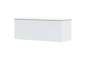 vidaXL Opbergbox 90x35x35 cm Bewerkt Hout Wit - 55% Korting!