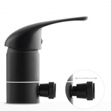Badkraan met Handdouche & Waterval | Zwart | 35% Korting!