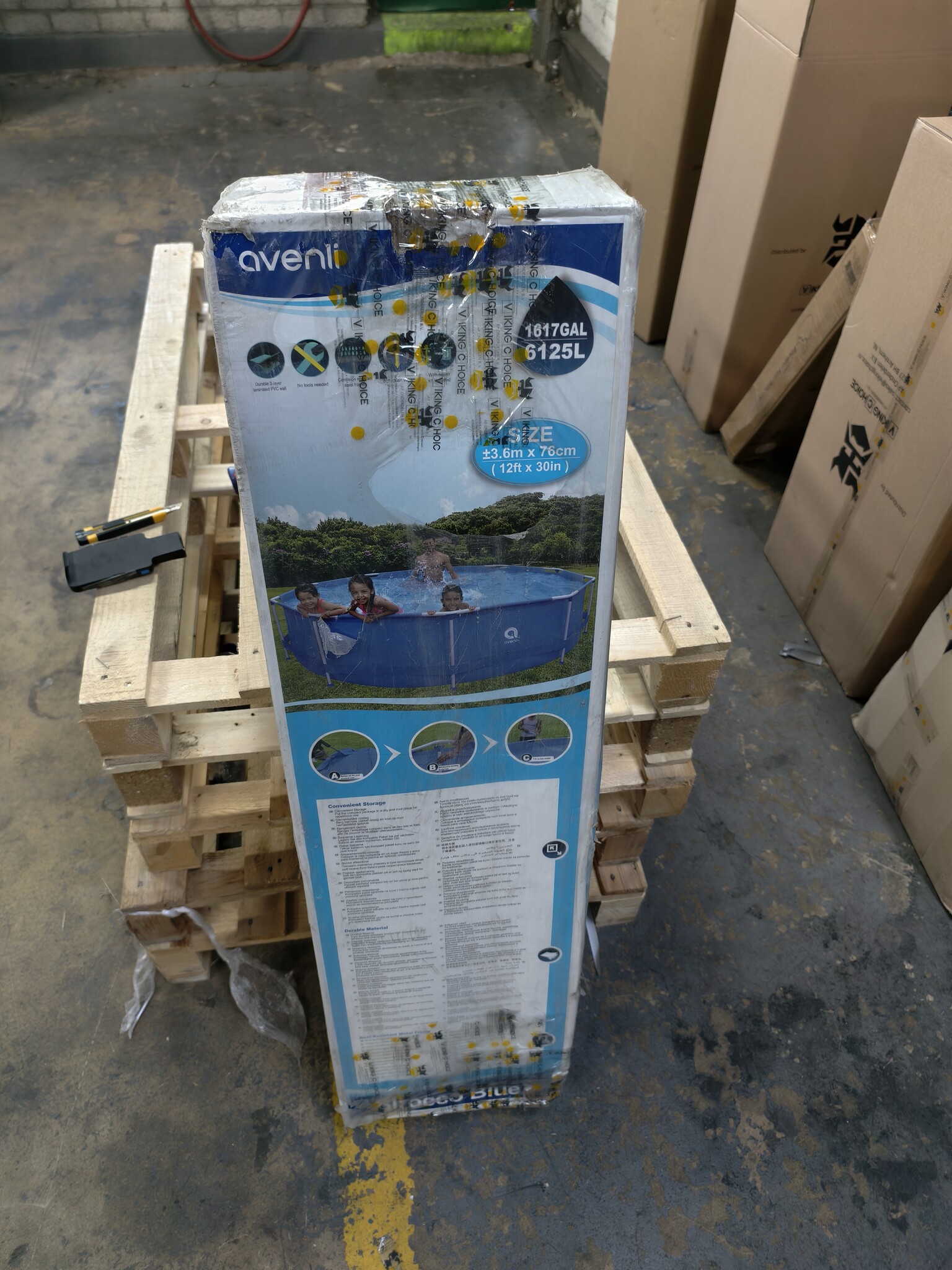 Avenli Opzetzwembad 366x76cm - Complete Set met Pomp | 40% Korting!