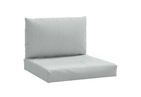 vidaXL Palletkussens Gemêleerd Lichtgrijs - 55% Korting!