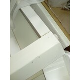 vidaXL Hoekkast - Massief Eikenhout & Wit - 59x36x100 cm - 76% Korting!