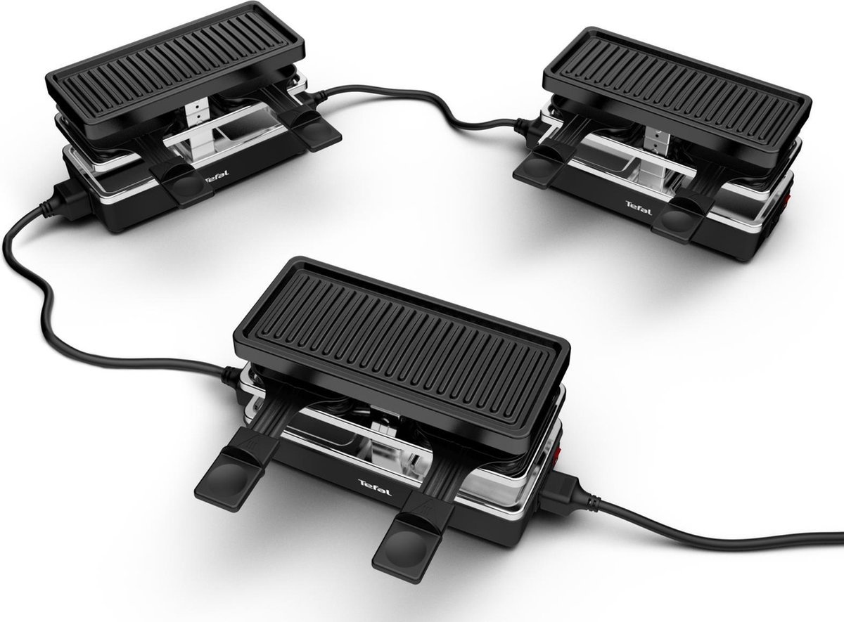 Tefal Plug & Share RE2308 Gourmetstel - Compact & Uitbreidbaar - Zwart (63% Korting!)