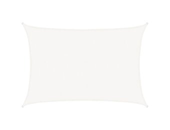 vidaXL Zonnezeil 5x7m HDPE Wit - 65% Korting