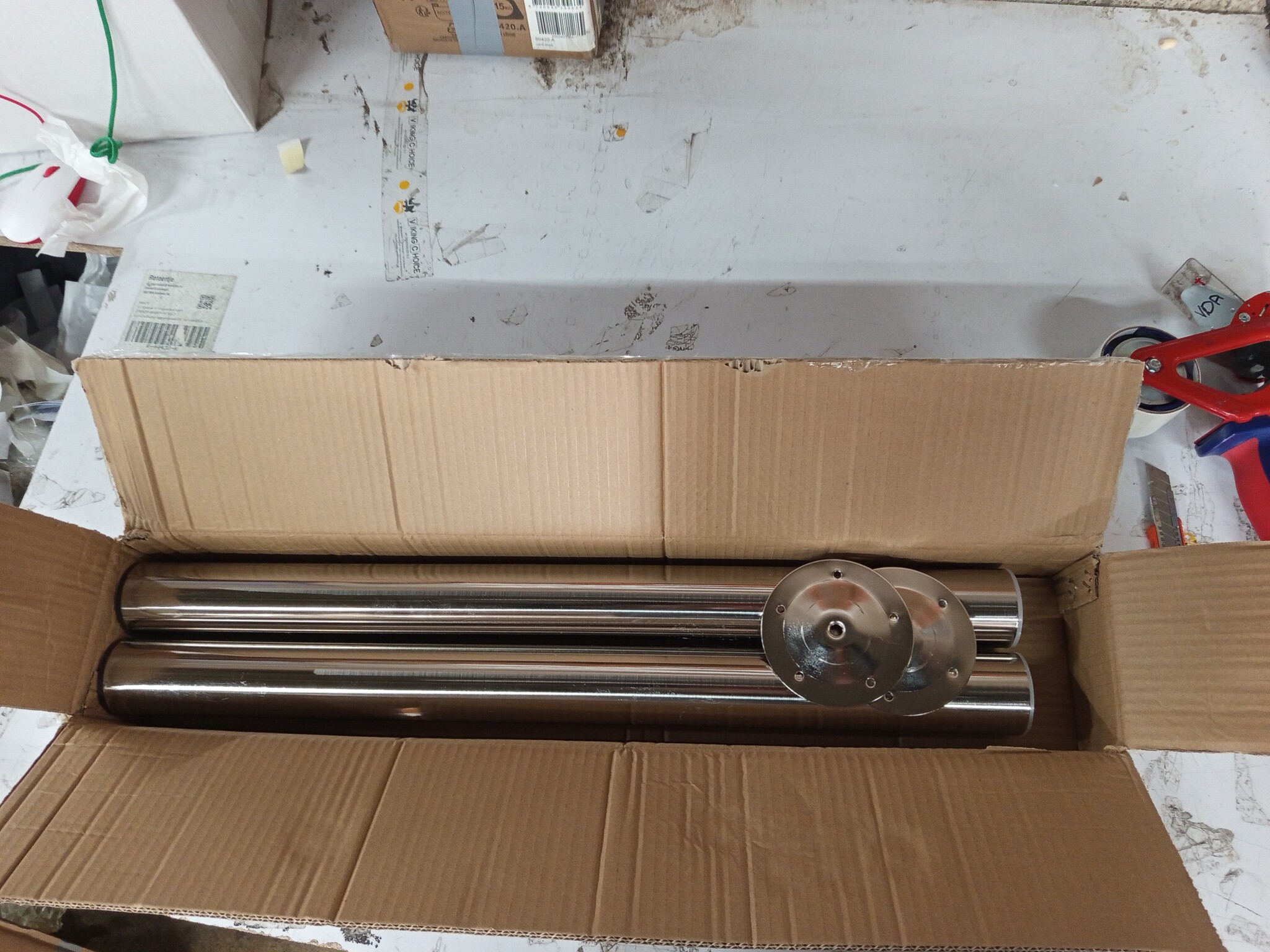 Tafelpoten Geborsteld Nikkel 71-110cm - 60% Korting!