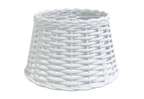 vidaXL Plafondlampenkap Ø38x23 cm Wicker Wit - 79% Korting