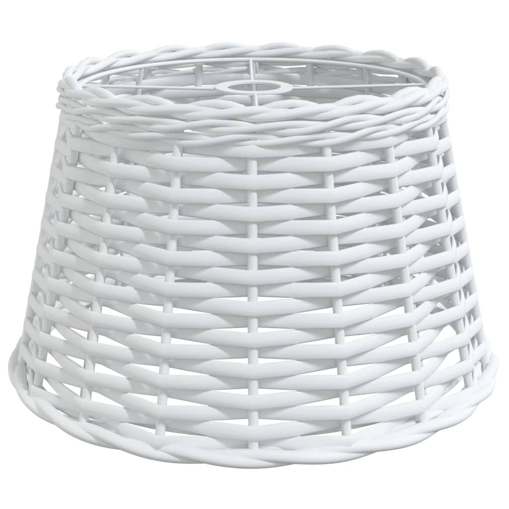 vidaXL Plafondlampenkap Ø38x23 cm Wicker Wit - 79% Korting