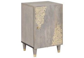 VidaXL Badkamerkast Grijs - 60% Korting - Massief Mangohout